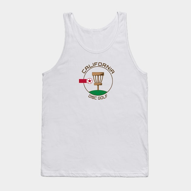 California Disc Golf - State Flag Tank Top by grahamwilliams